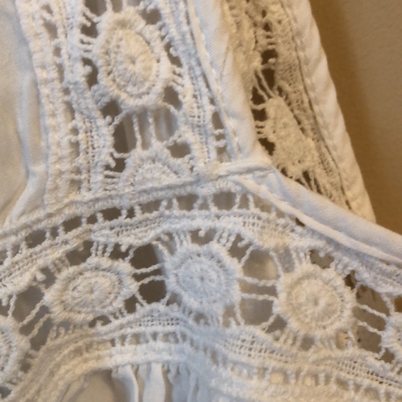 3/$15 Swim suit white lace tassel tie coverup - Picture 7 of 9